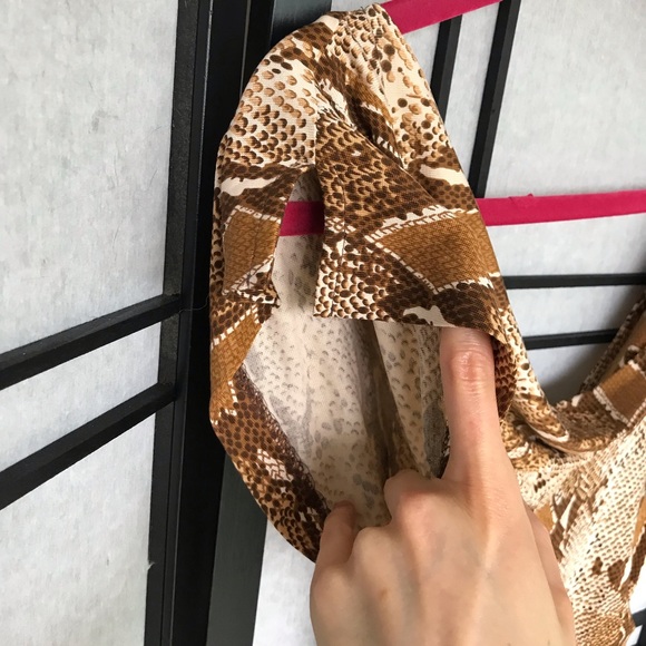 Diane Von Furstenberg Zeke Snakeskin Dress Sz8 - Picture 4 of 9